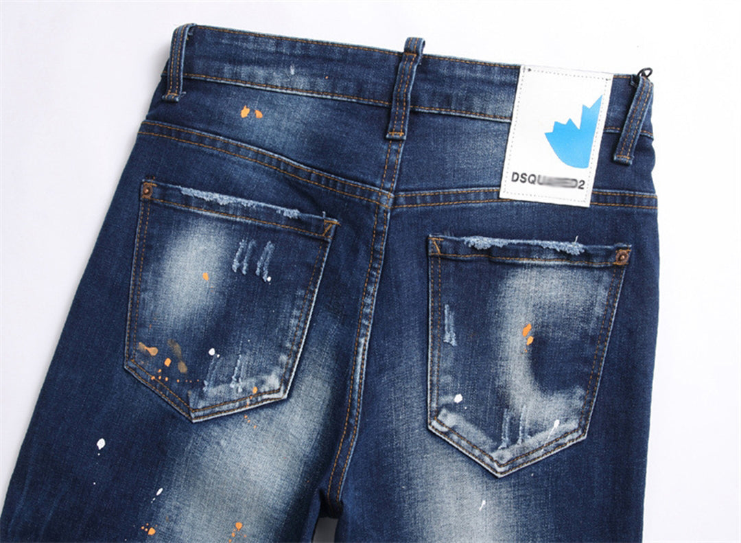 DSQ2 Short Jeans Ripped