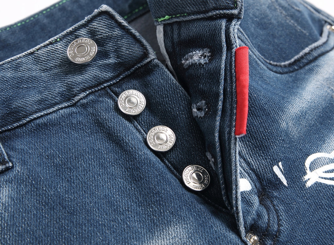 DSQ2 Short Jeans Ripped