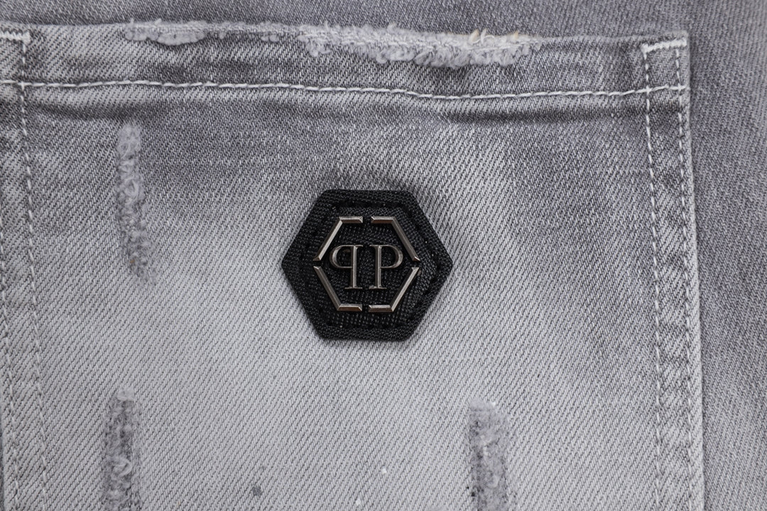 New Gray Ripped Jeans