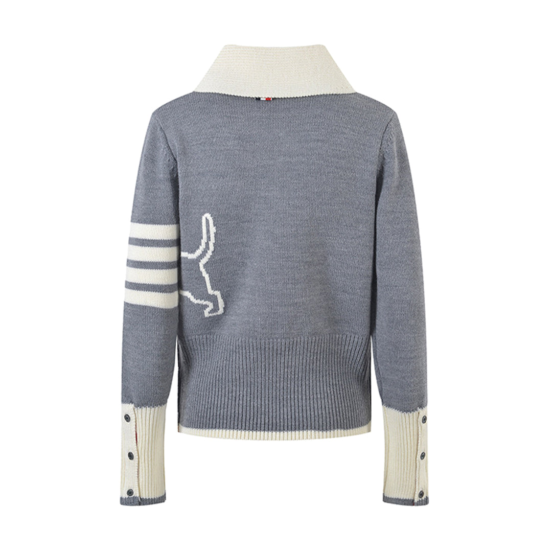Women Puppy Knit Cardigan