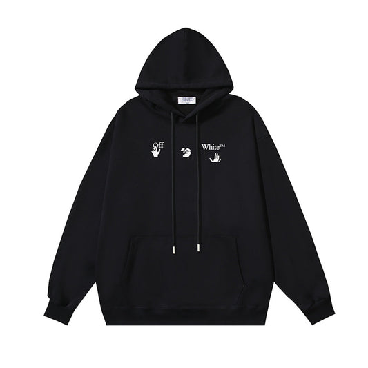 OFF Logo Print Hoodie