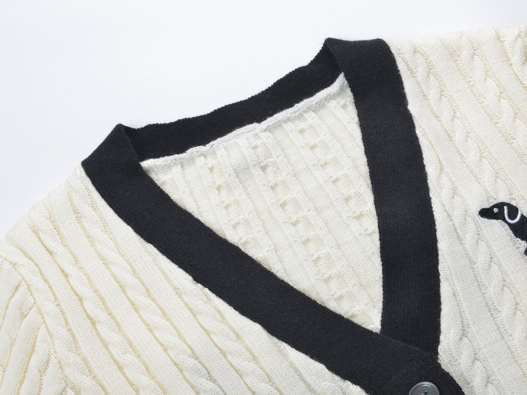 4 Bars Puppy Cardigan