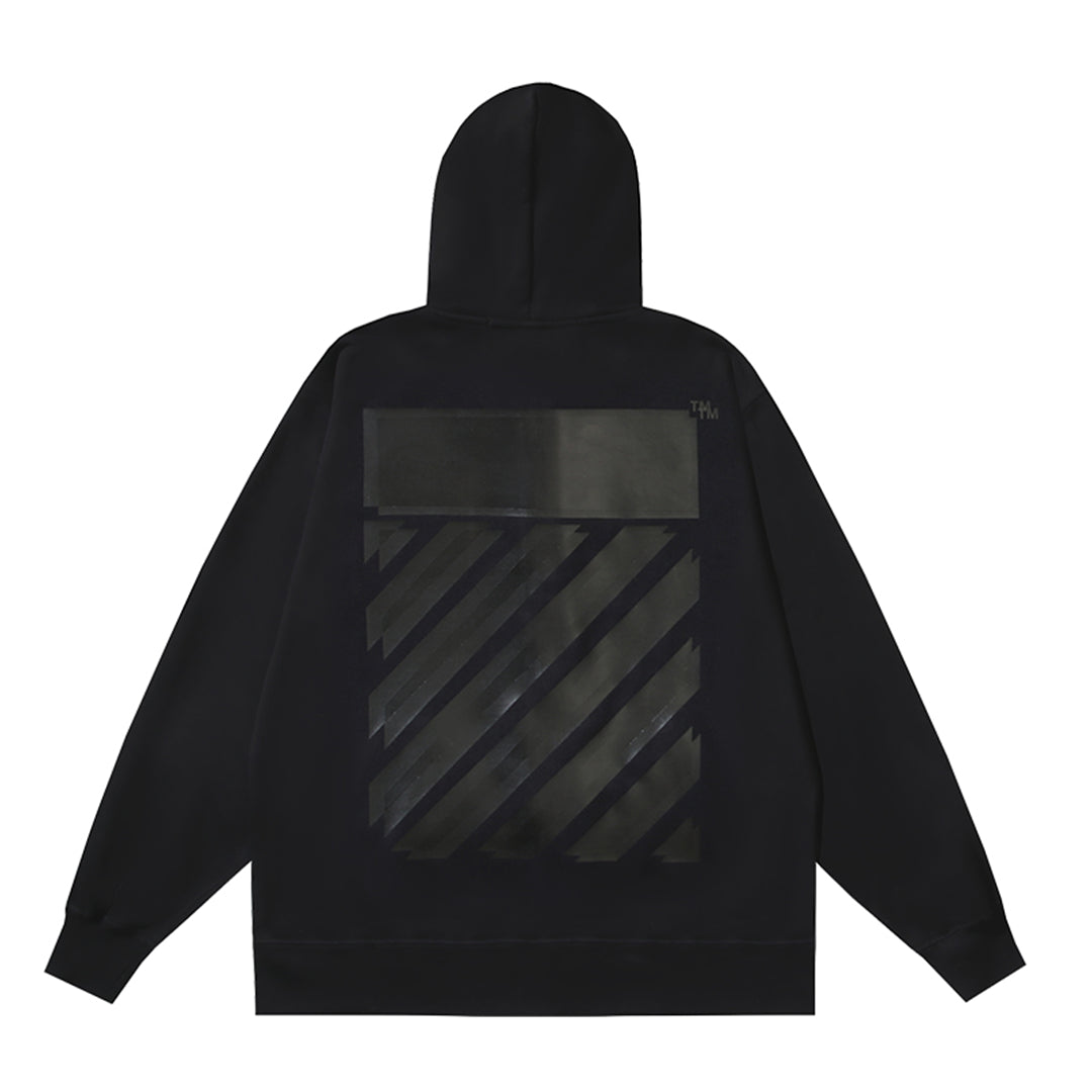 OFF Logo Print Hoodie Jacket