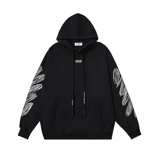 OFF Logo Print Hoodie