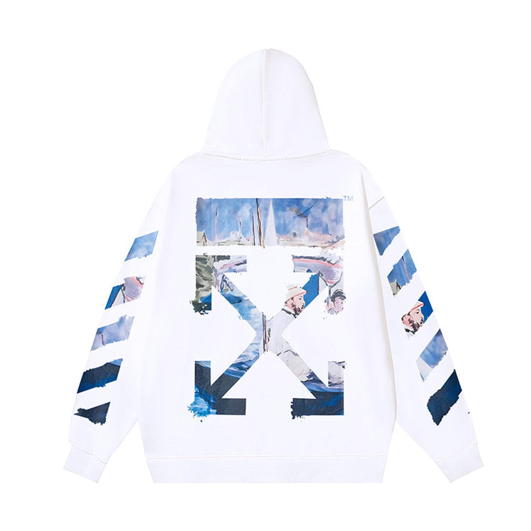 OFF Logo Print Hoodie
