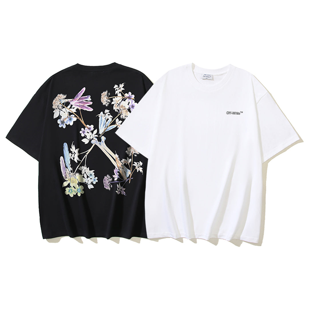 2025 Flowers Print T-shirt