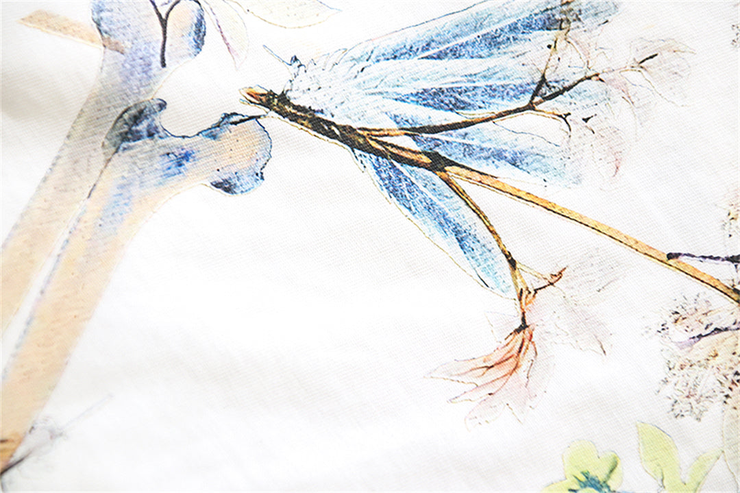 2025 Flowers Print T-shirt