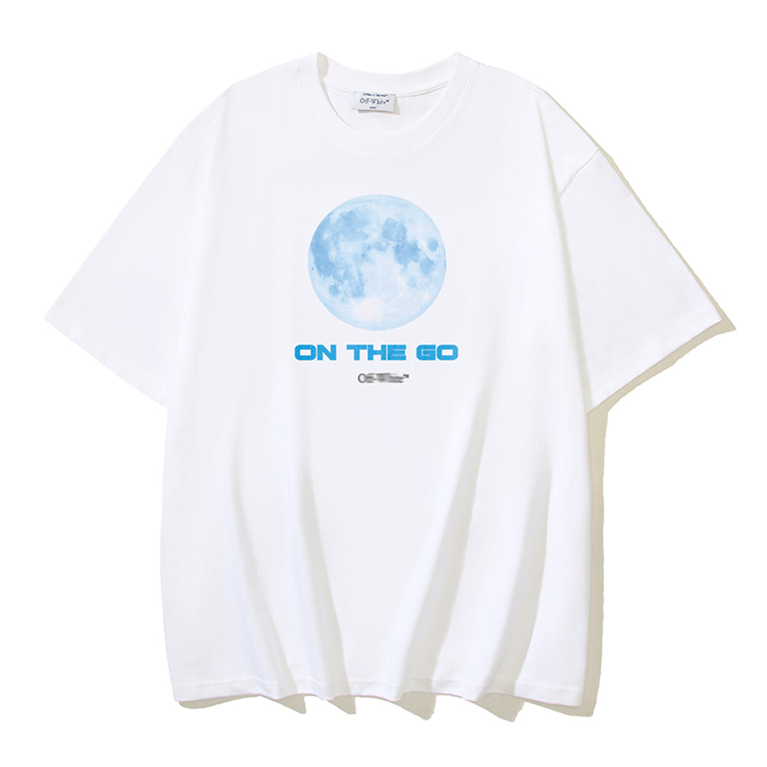2025 Moon Print T-shirt