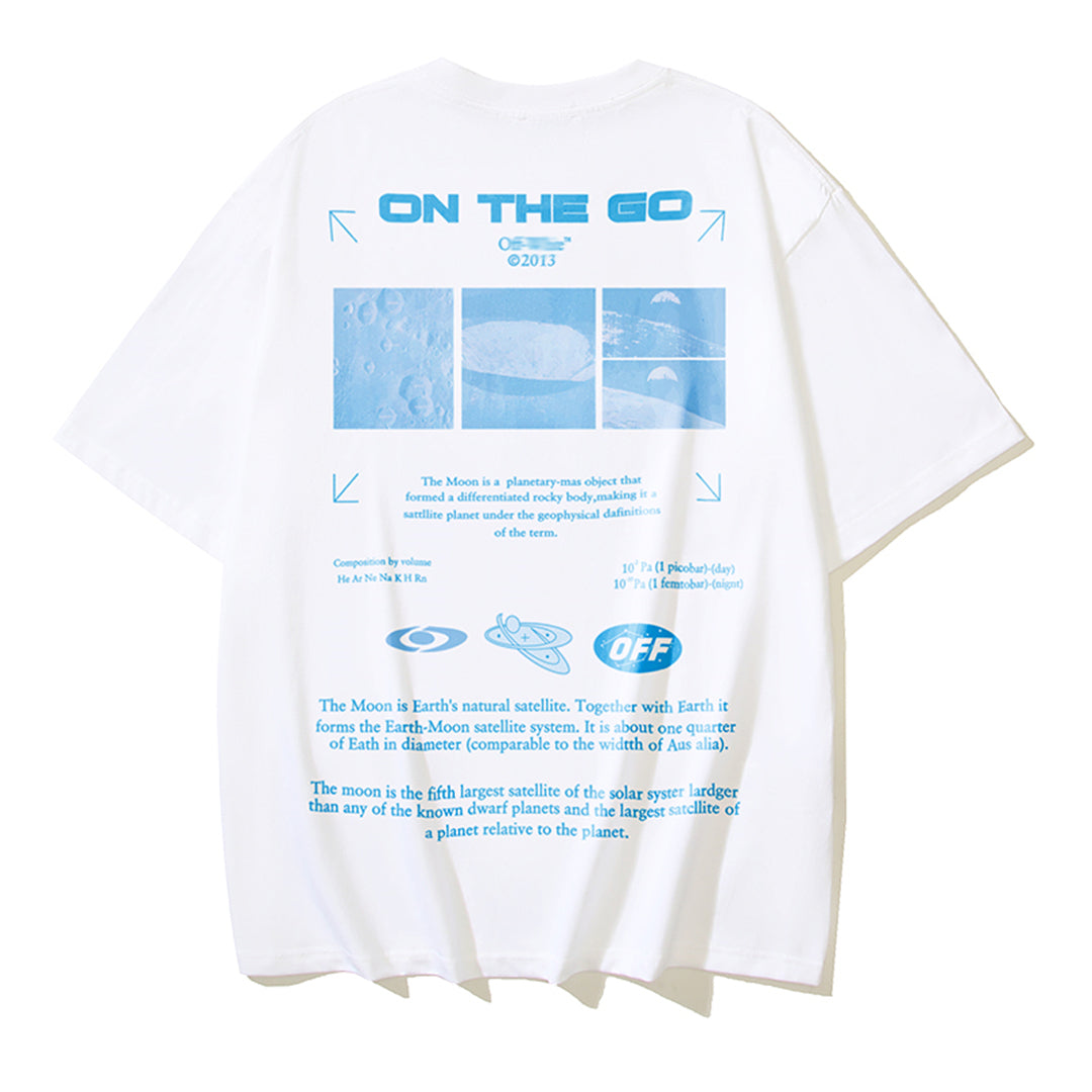 2025 Moon Print T-shirt