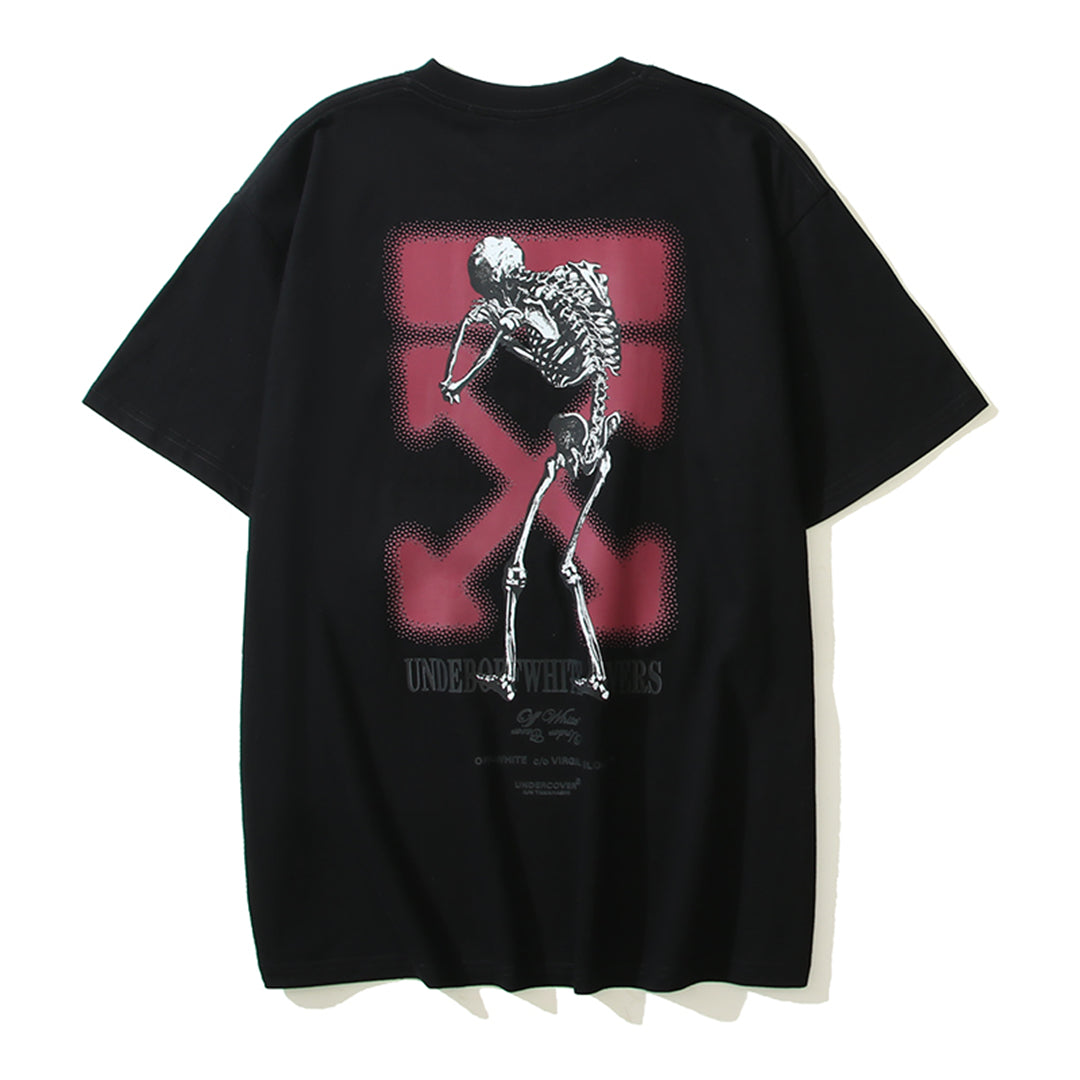 2025 Skeleton Print T-shirt