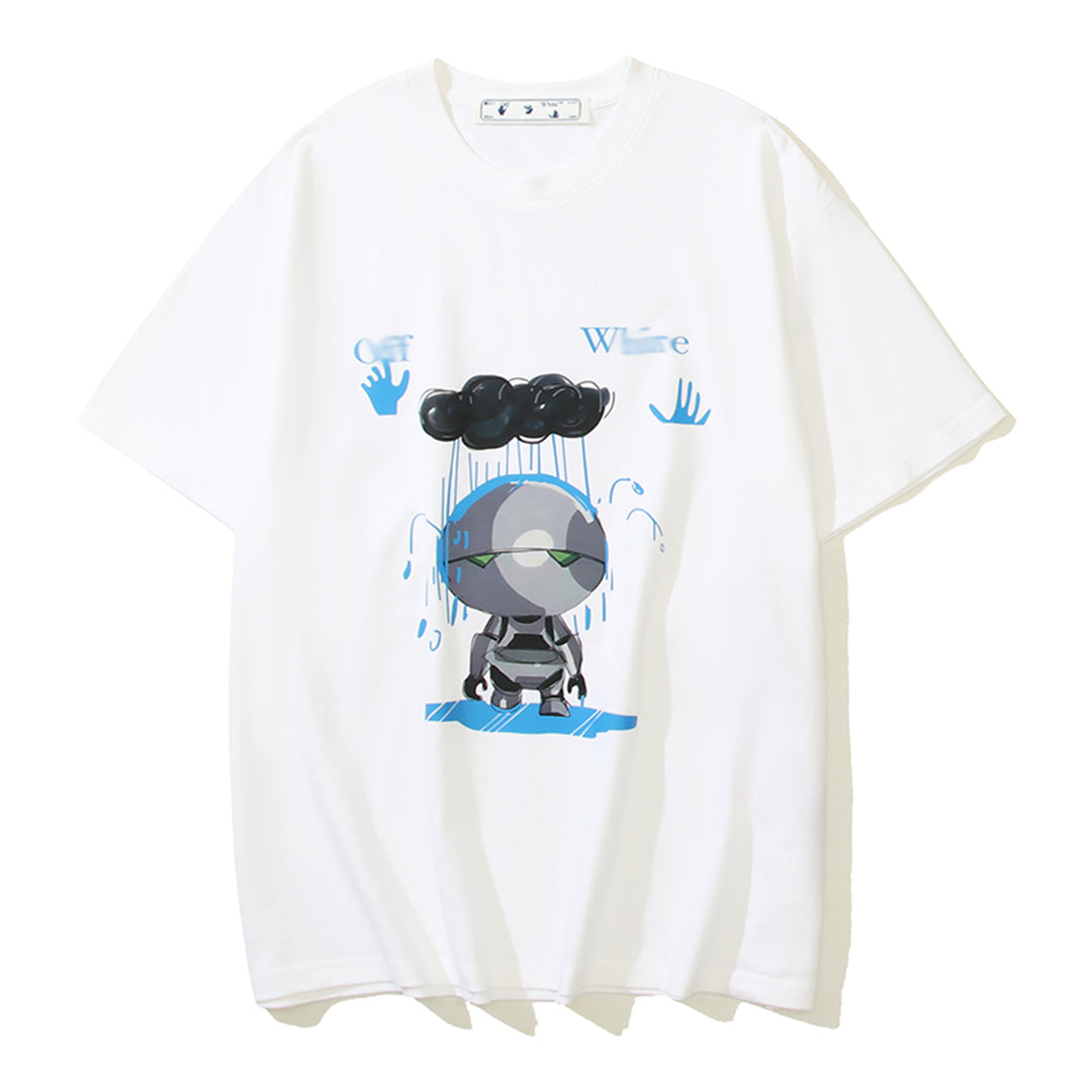 2025 Robot Print T-shirt