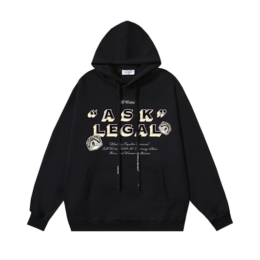 OFF Logo Print Hoodie