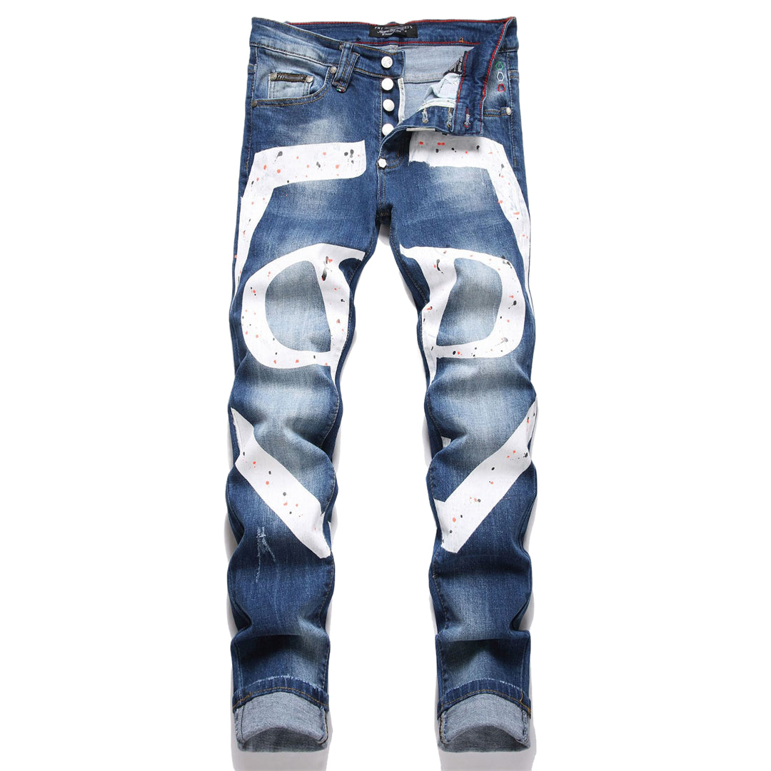 New Jeans Ripped LOGO PP