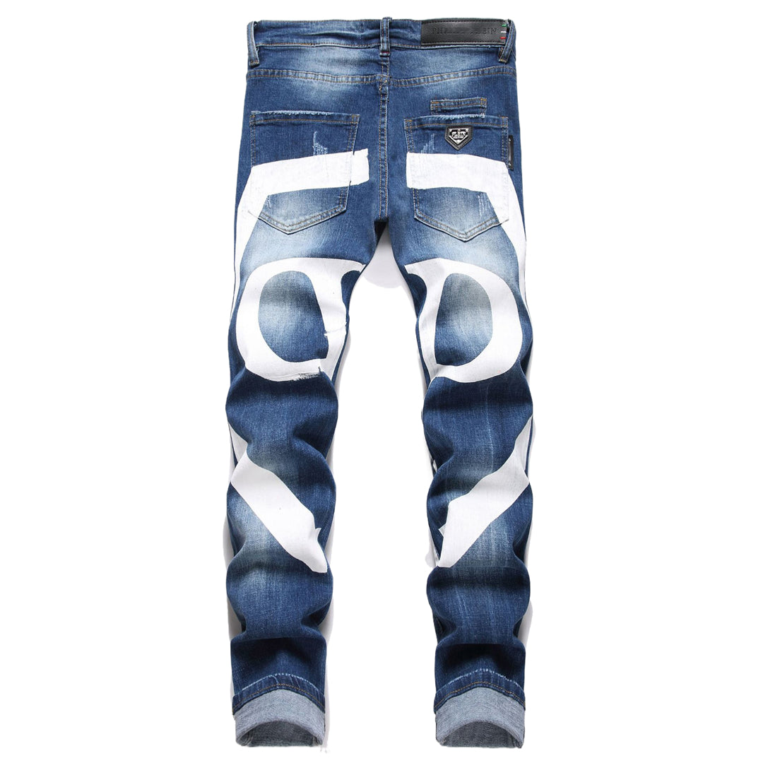 New Jeans Ripped LOGO PP