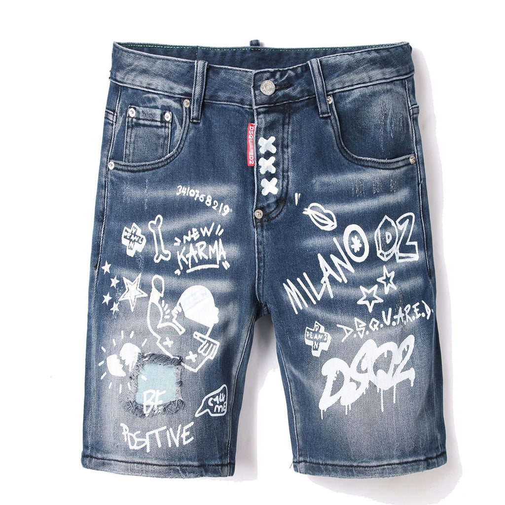 DSQ2 Short Jeans Ripped
