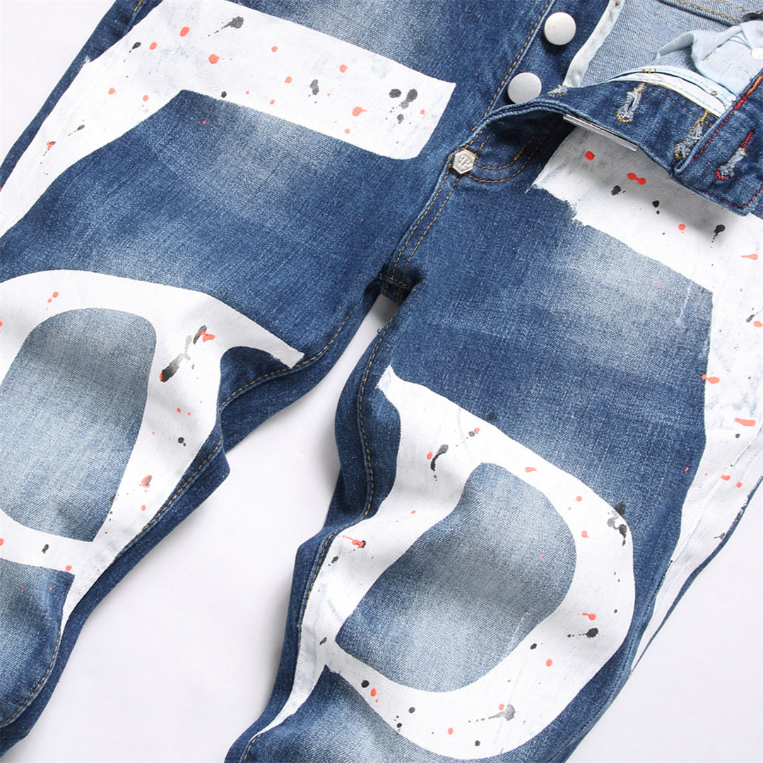 New Jeans Ripped LOGO PP