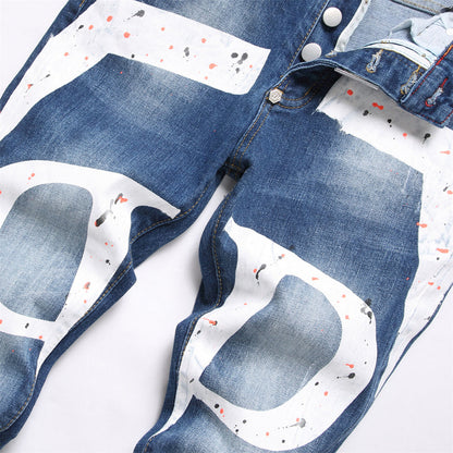 New Jeans Ripped LOGO PP