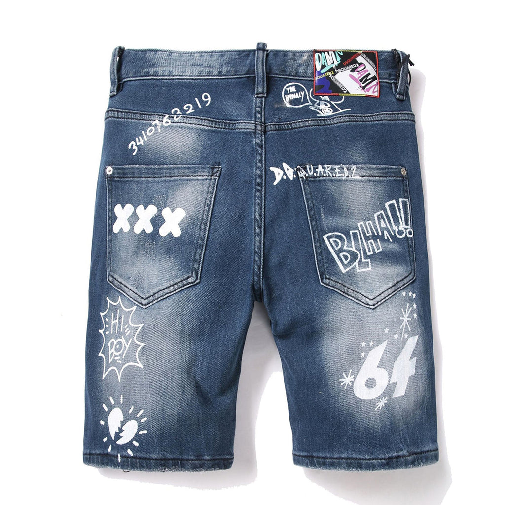DSQ2 Short Jeans Ripped