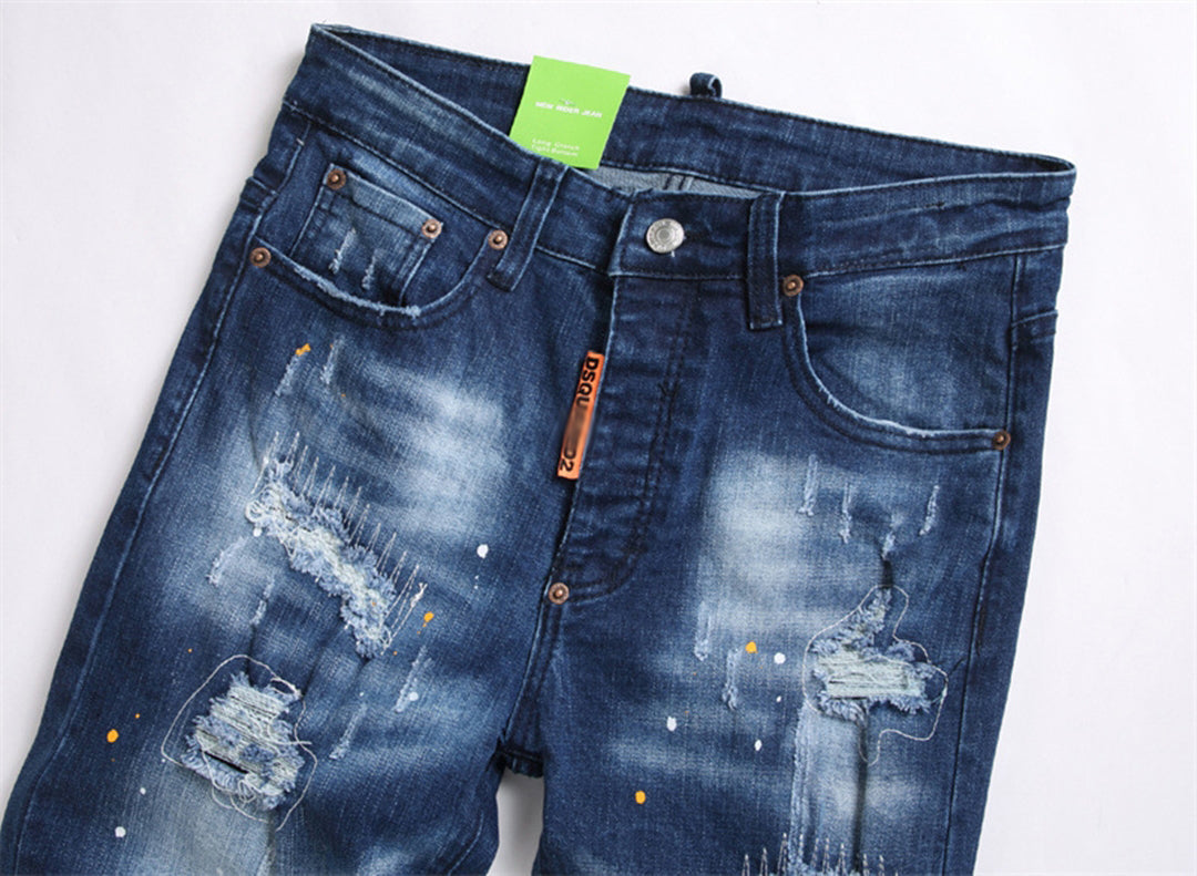 DSQ2 Short Jeans Ripped