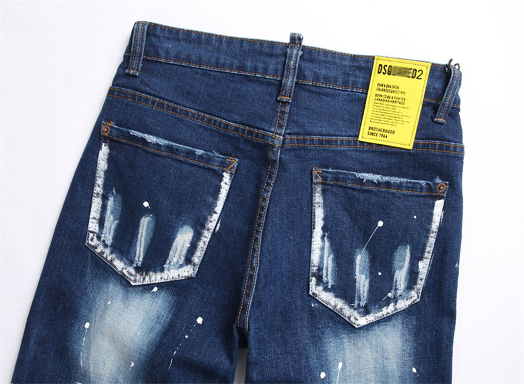 DSQ2 Short Jeans Ripped