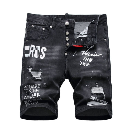 DSQ2 Short Jeans Ripped