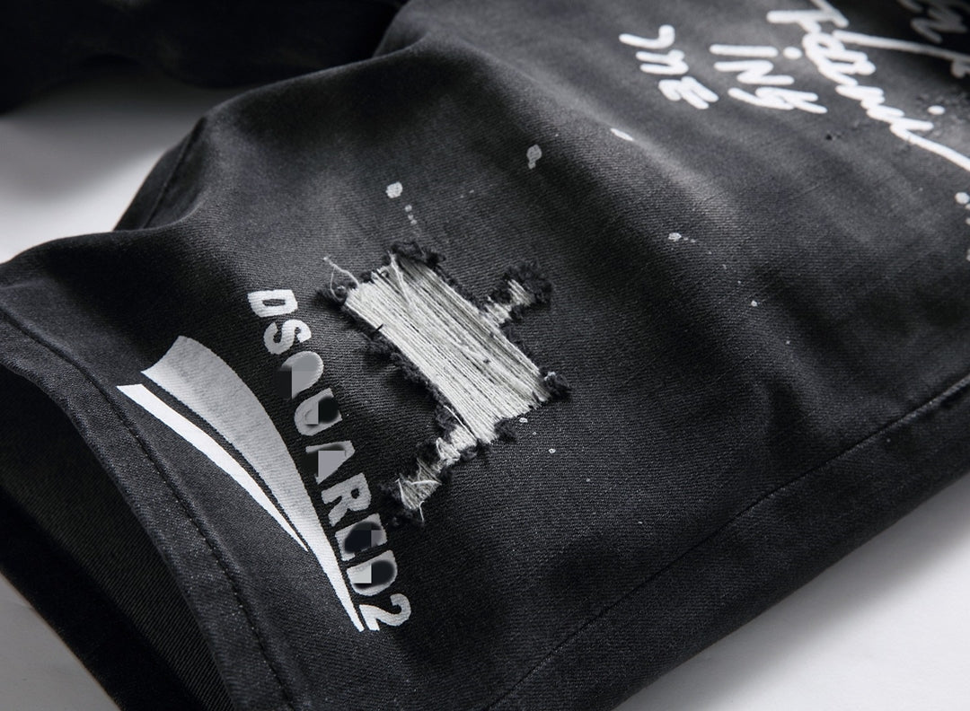 DSQ2 Short Jeans Ripped