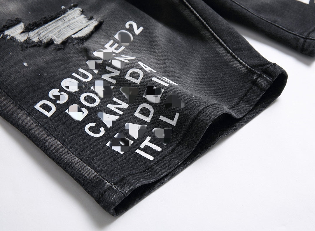 DSQ2 Short Jeans Ripped