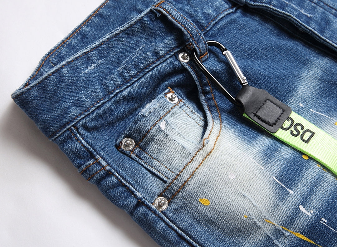 DSQ2 Short Jeans Ripped