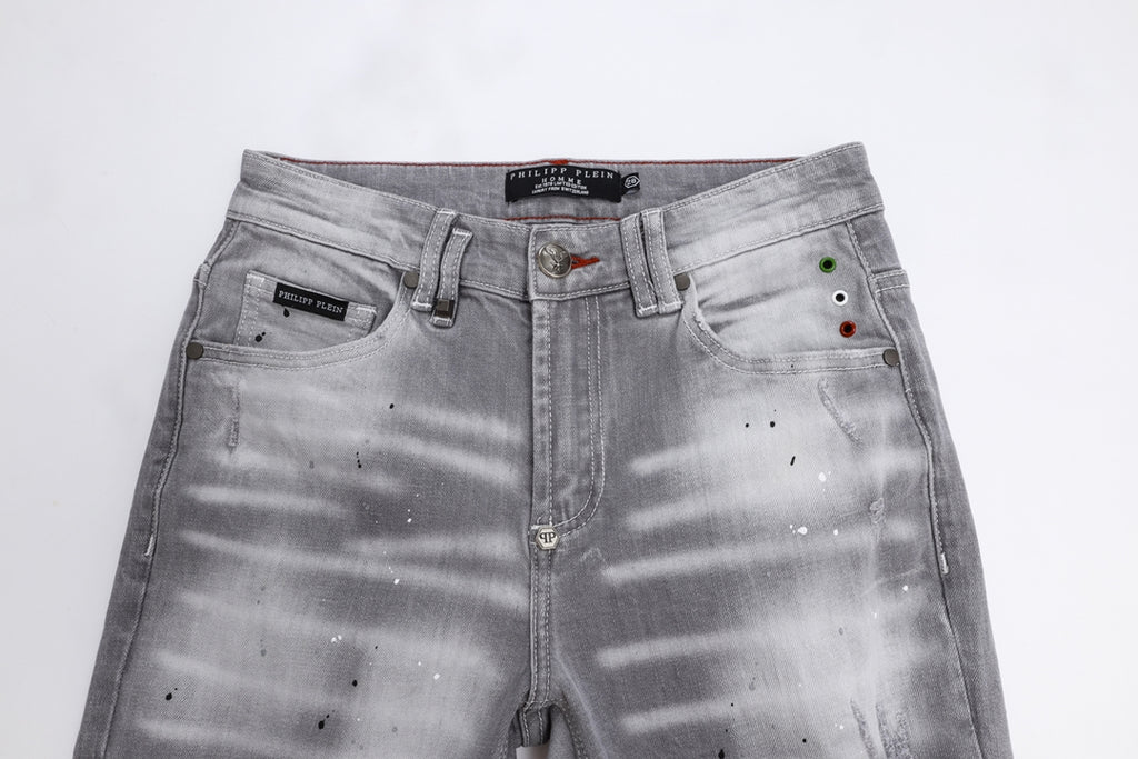 New Gray Ripped Jeans