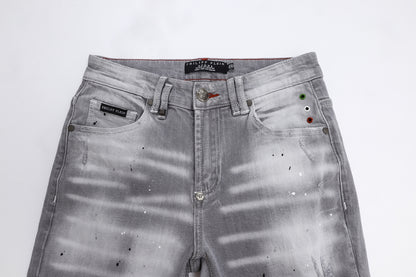 New Gray Ripped Jeans