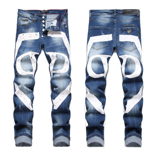 New Jeans Ripped LOGO PP