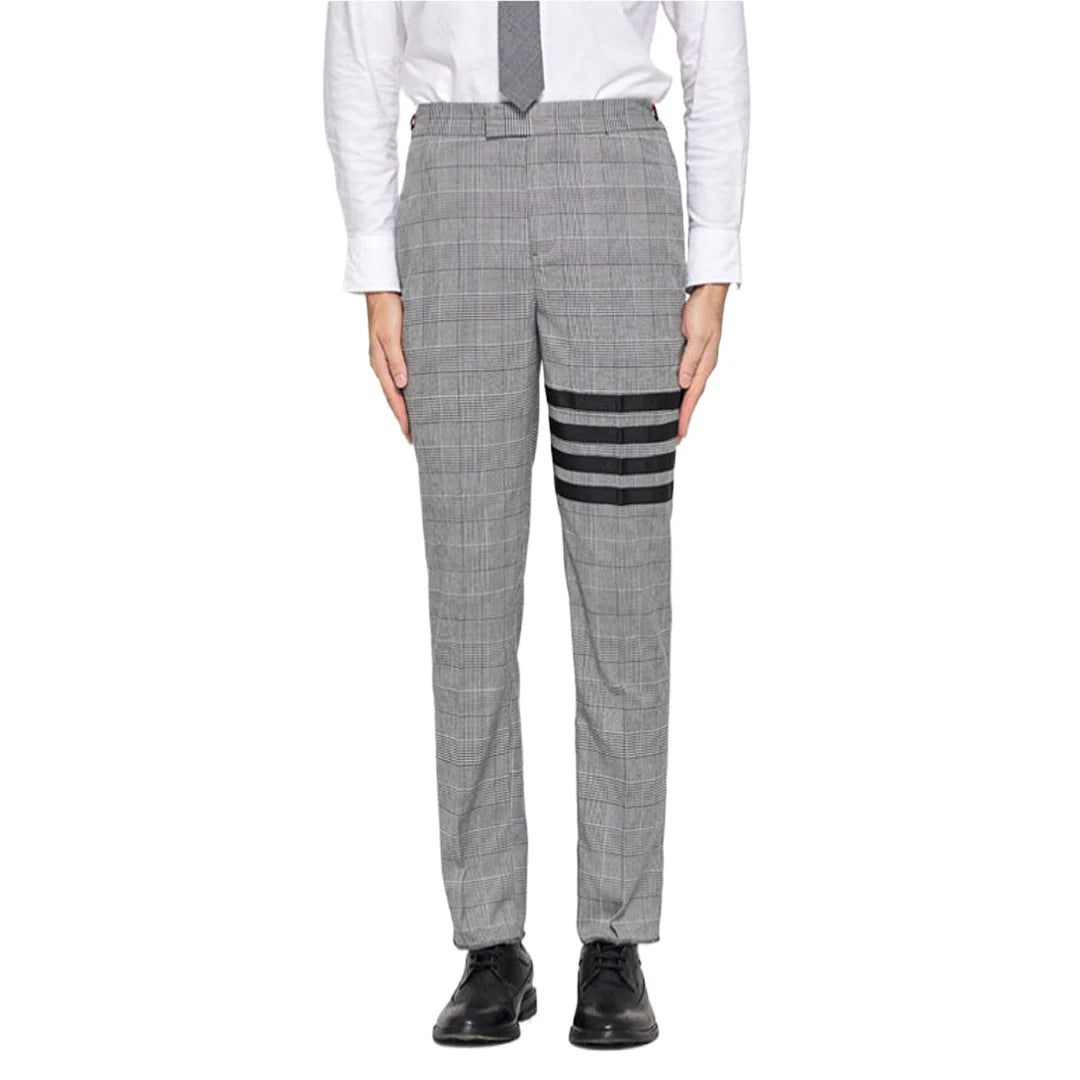 4 Bars plaid Casual pants