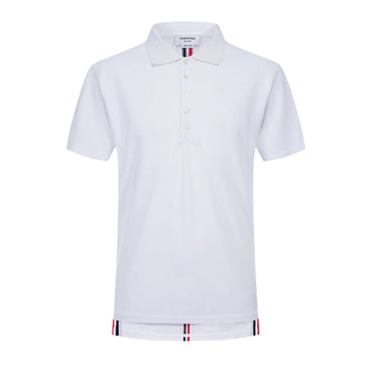 Color stripes behind Polo shirt