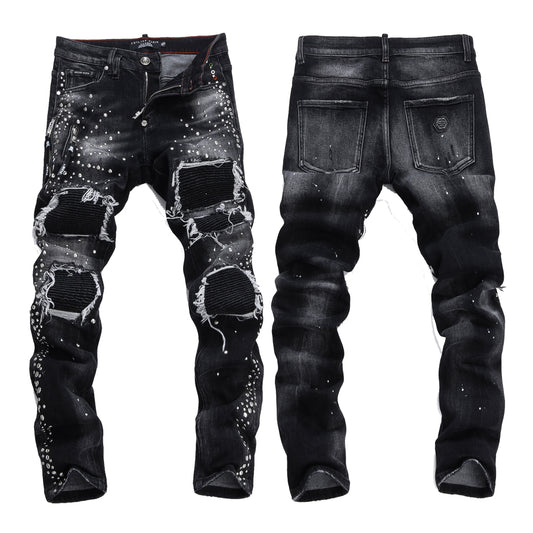 New Black Ripped Jeans