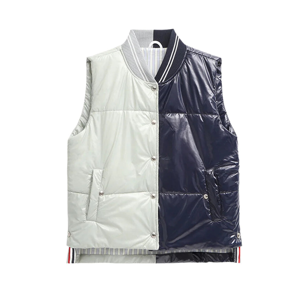 4 Bars Colorblock Down vest