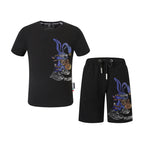 New T-shirt Shorts Suit