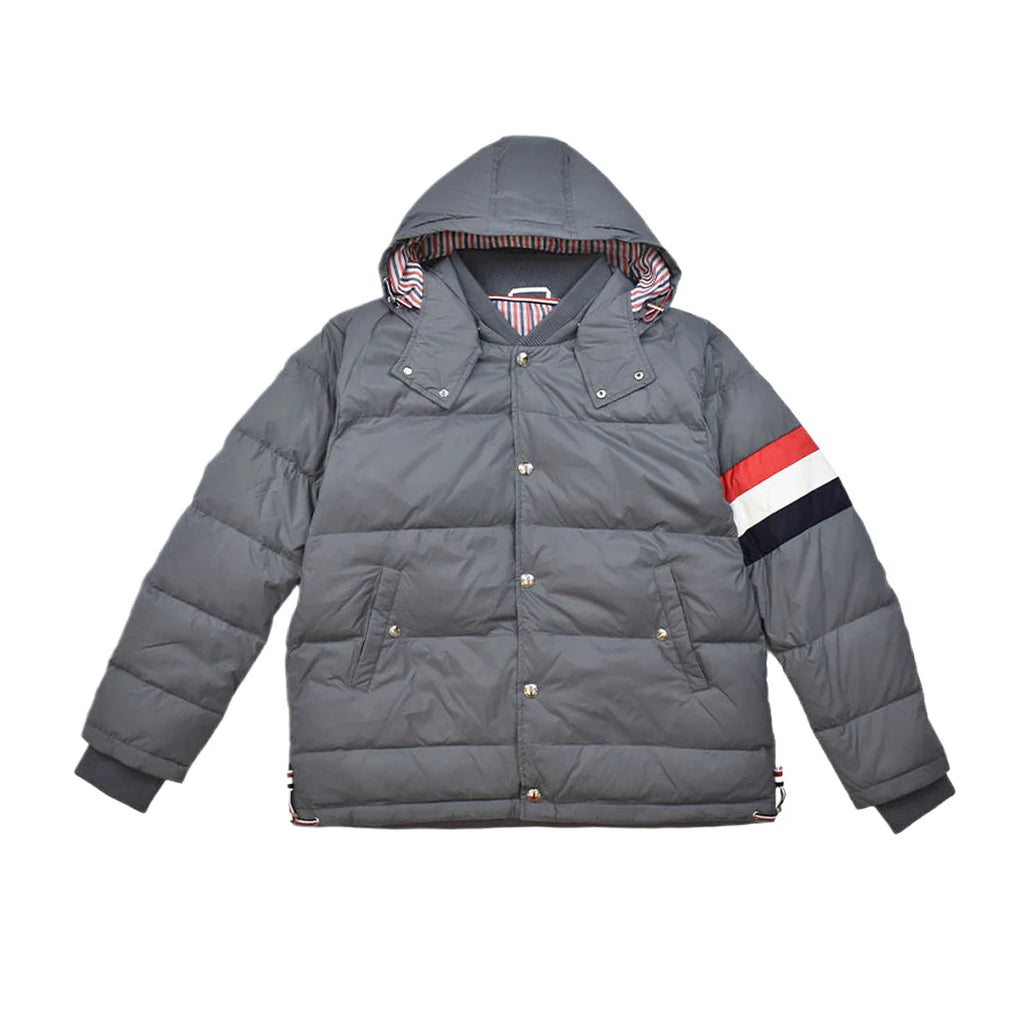 4 Bars hooded down jacket