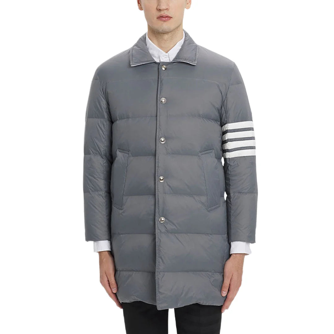 4 Bars Long hooded down jacket