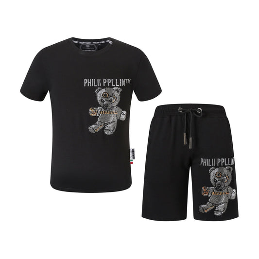 PP Bear T-shirt Shorts Suit