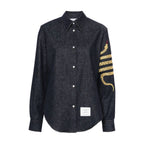 4 Bars Snake Denim Shirt
