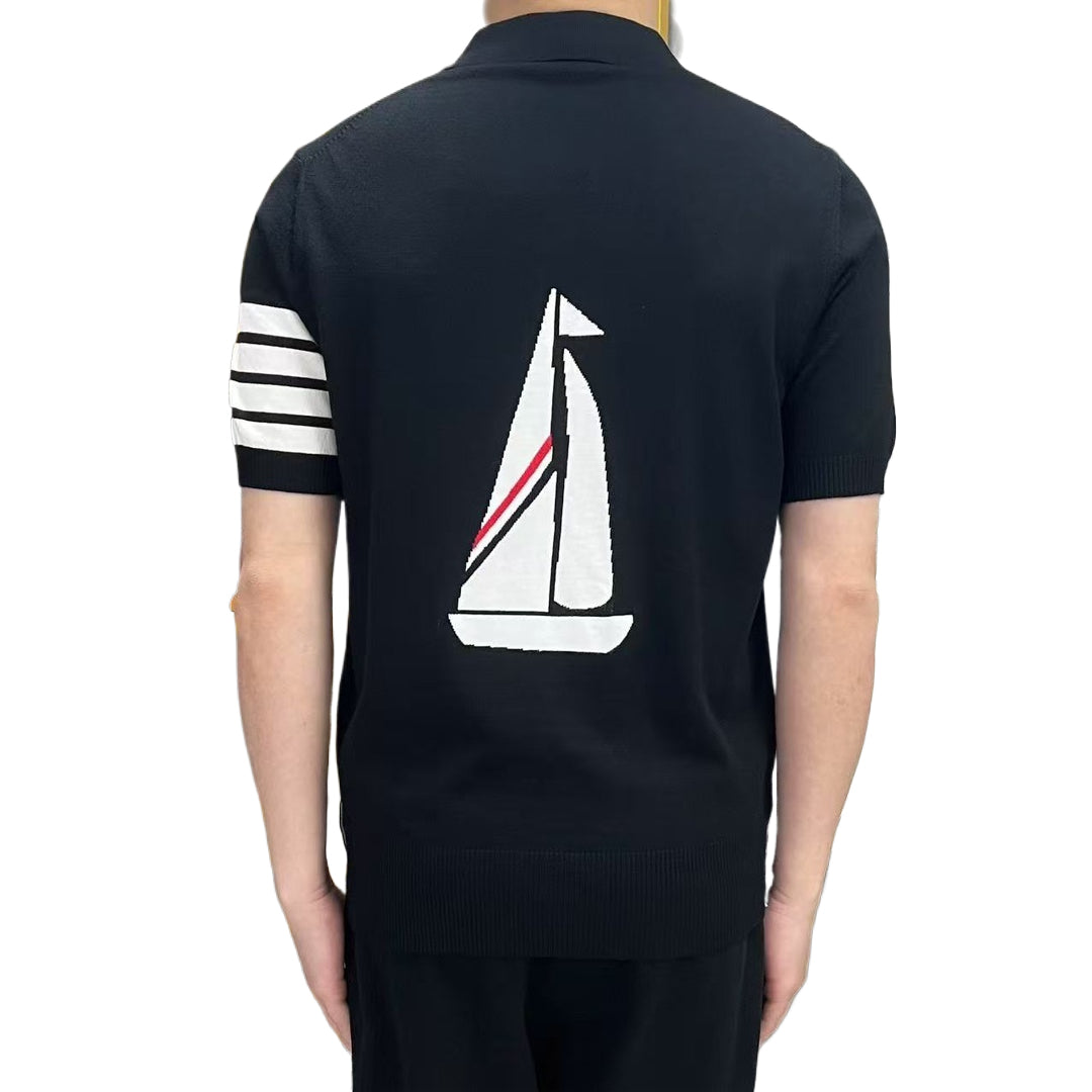 4 Bars Wool Polo shirt