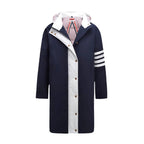 4 Bars Long hooded down jacket