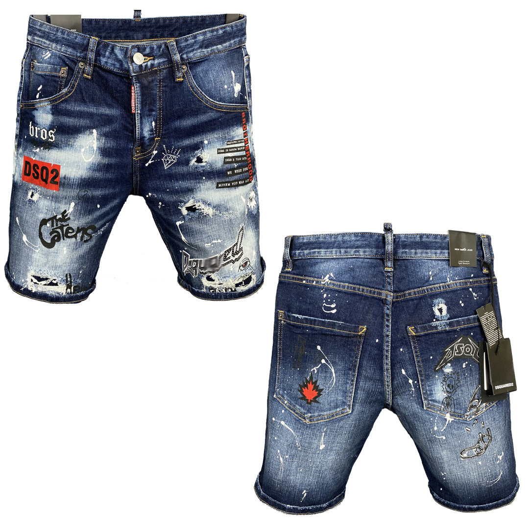 DSQ2 Short Jeans Ripped