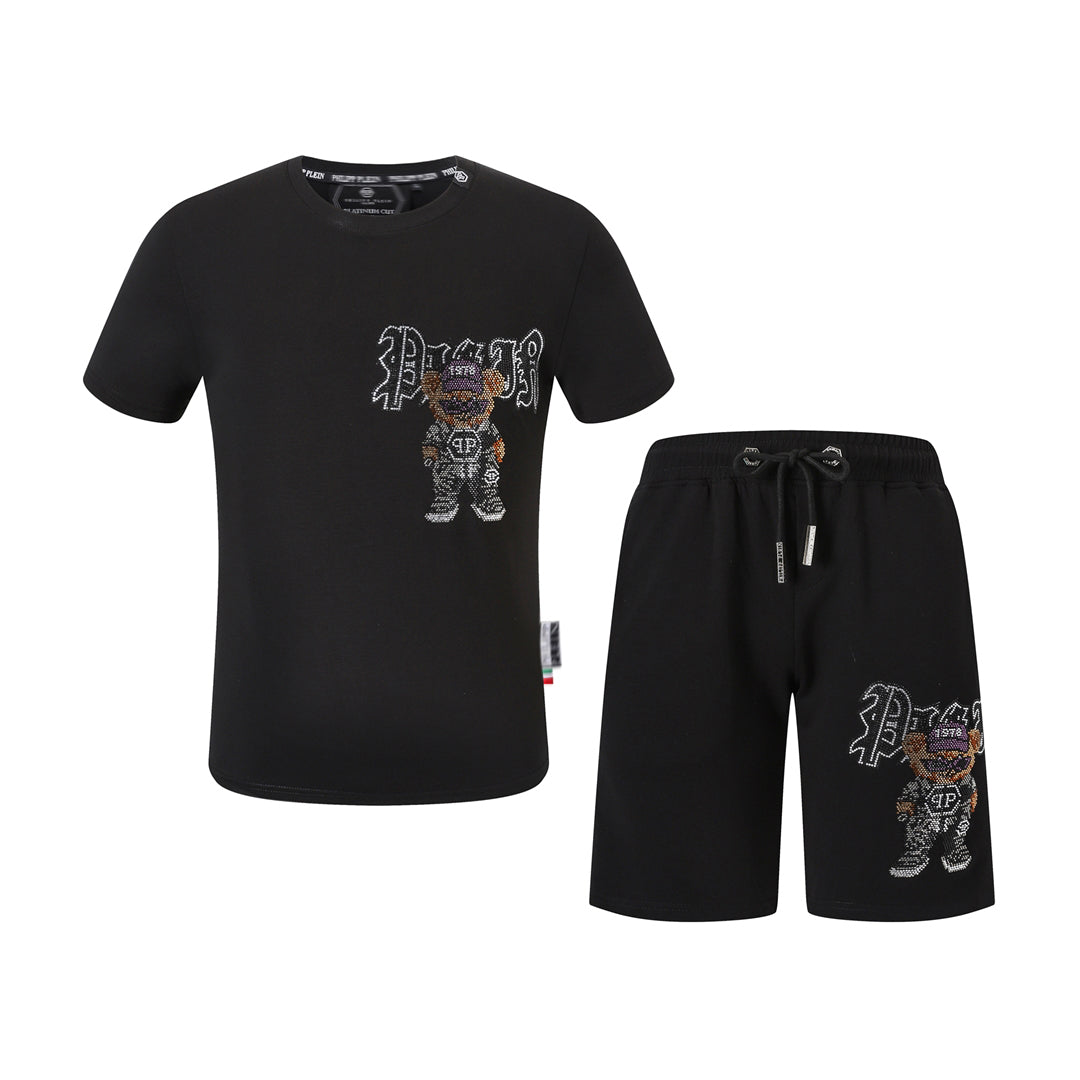 PP Bear T-shirt Shorts Suit