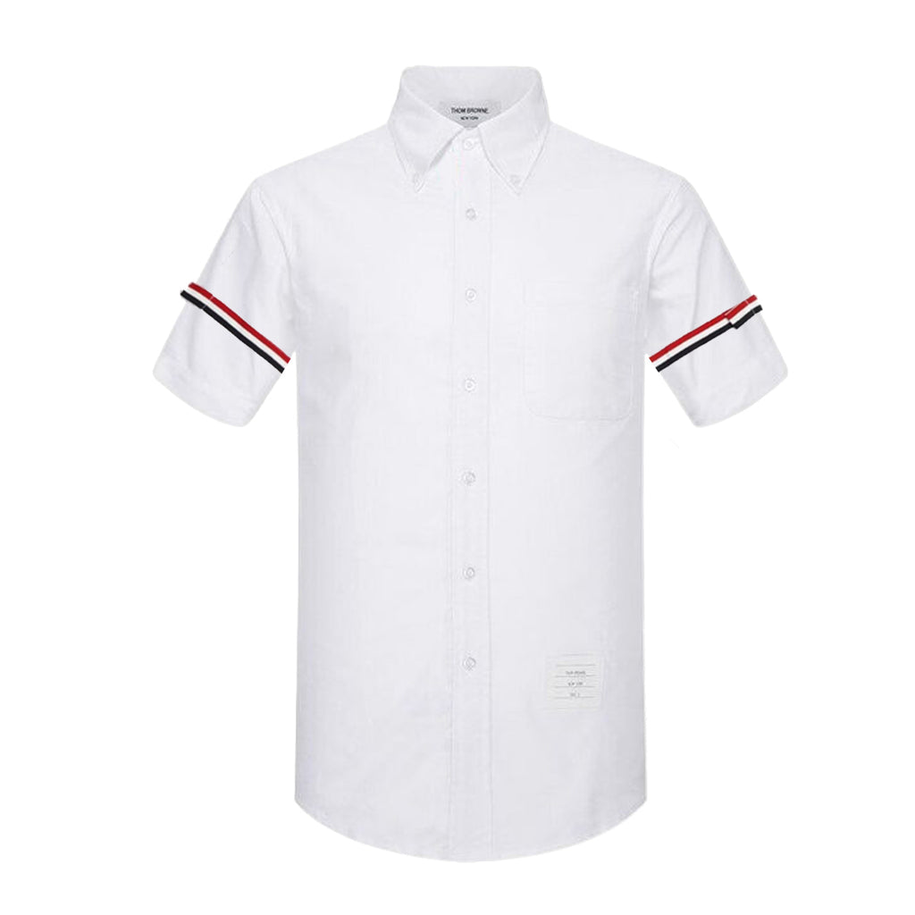 Double sleeve stripes Short shirt
