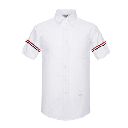 Double sleeve stripes Short shirt