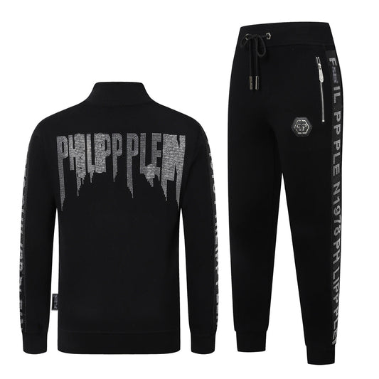 PP Logo Hoodie Jacket Suit