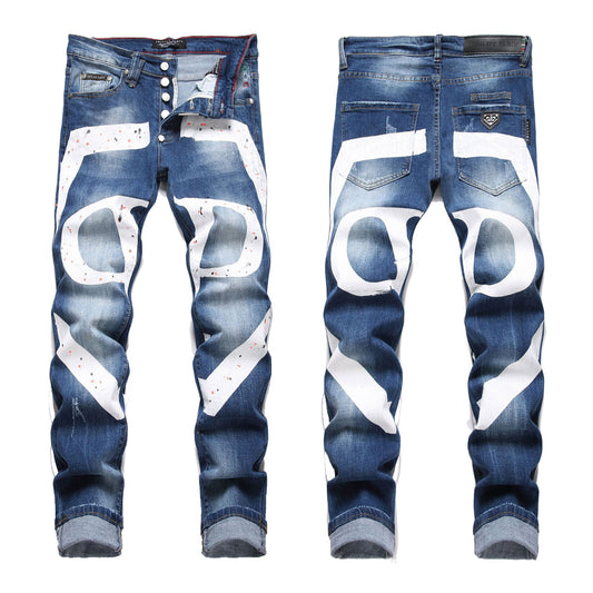 PP Jeans Ripped LOGO PP