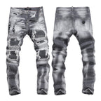 New Gray Ripped Jeans