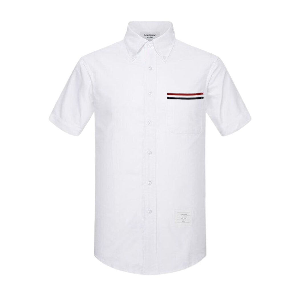 Pocket Color Strip Short shirt